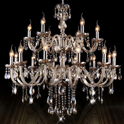 European Crystal Chandelier, Luxury House Duplex Floor Living Room, Crystal Large Chandelier, Hotel Engineering Lobby Crystal Lamp