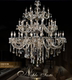 European Style Candle Crystal Chandelier, Living Room Lamp, Hall Hotel Lobby Lighting Fixtures