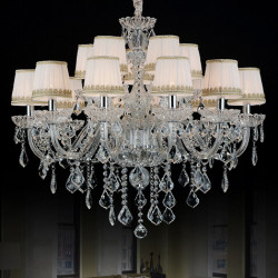 Simple Modern Luxury Candle Crystal Chandelier for Bedroom, Living Room, Dining Room, Hotel Lobby, Guest Room Crystal Lamp