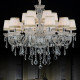 Simple Modern Luxury Candle Crystal Chandelier for Bedroom, Living Room, Dining Room, Hotel Lobby, Guest Room Crystal Lamp