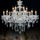 Simple Modern Luxury Candle Crystal Chandelier for Bedroom, Living Room, Dining Room, Hotel Lobby, Guest Room Crystal Lamp