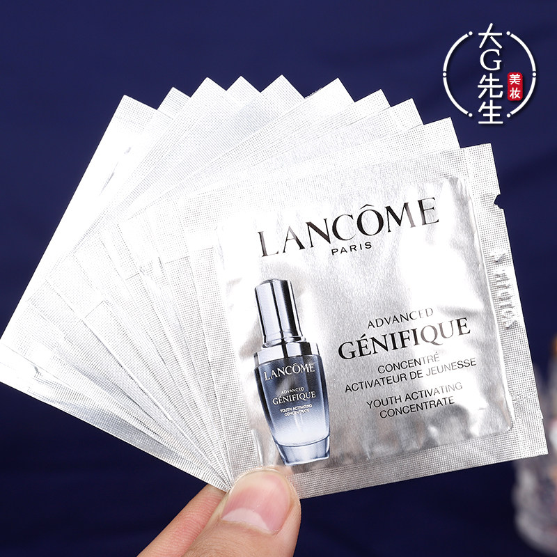 10 штук в упаковке цена Новая эссенция для мышц от Lancome, жидкая основа для мышц, 1 мл, эссенция в маленьком черном флаконе второго поколения для разглаживания мелких морщин