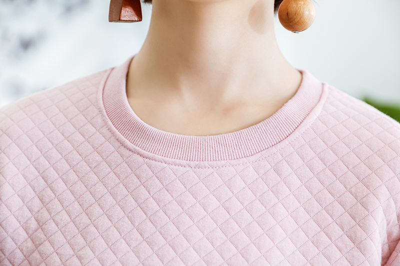 Mùa xuân và mùa thu cotton đồ ngủ trùm đầu của phụ nữ mùa đông không có cổ áo kín miệng để đóng không khí bông phù hợp với bông mặc dịch vụ nhà bộ jum đẹp