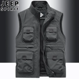 Jeep, джип, дорожный весенний быстросохнущий жилет для мальчиков, оверсайз