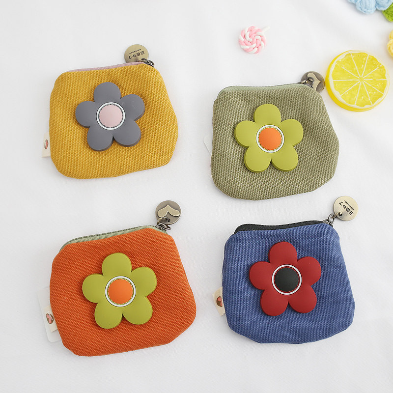 Cloth bag fragrant words Mini zero money bag sweet and beautiful ladies coin containing bag flower sails bag to put headphones