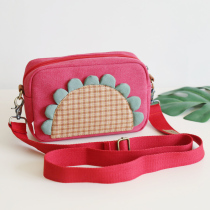 Three-color Patch Diagrammatic Satchel Cloth Bag Lady Little Fresh Single Shoulder Bag Han Edition Handmade Bag Student 100 hitch