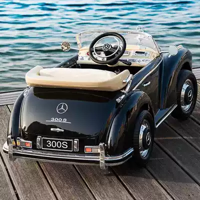 Benz classic car Children's electric car four-wheel oversized with remote control toddler toy child 4 wheel car can sit