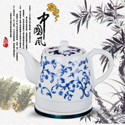 ấm sắc thuốc Jingdezhen Ấm đun nước bằng điện gốm gia dụng Tự động Tắt nguồn Chống cháy sứ Ấm siêu tốc Ấm sứ lớn màu xanh và trắng ấm nấu nước