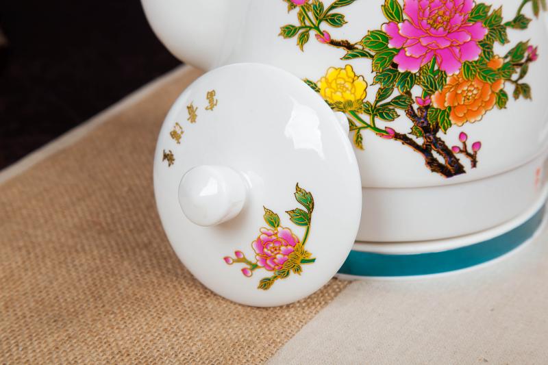 ấm siêu tốc giá rẻ Jingdezhen ấm đun nước điện gốm sứ lớn màu xanh và trắng ấm đun nước nhà bằng thép 304 ấm trà tự động tắt nguồn bình siêu tốc lock and lock