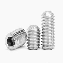 M1 6*2-10 stainless steel hexagon screw fixing concave end machine rice top wire headless screw DIN916 GB80