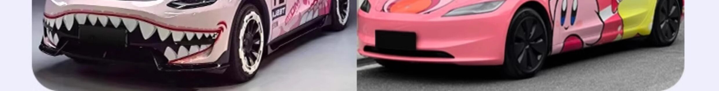 Car Color Change Film, Custom Design Graphic Film, Anime Cartoon Car Body Painting, Decorative Decals, 2D Stickers