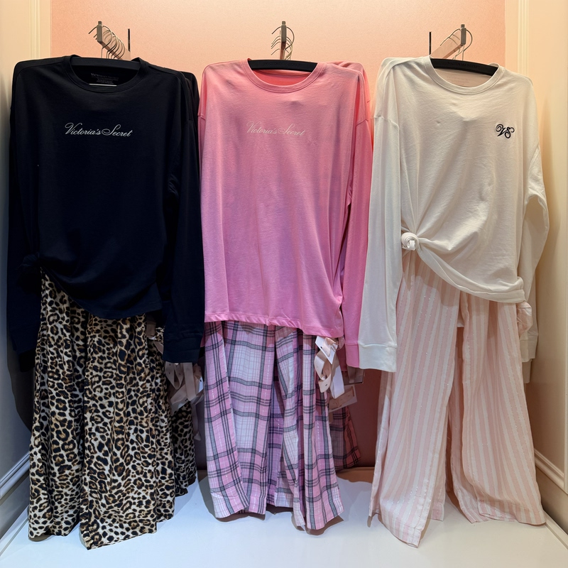 Free Hair Tie Victoria's Secret Women's Simple and Comfortable Long-Sleeved Cotton T-Shirt Plaid Pants Pajama Set Free Hair Tie Victoria's Secret Women's Simple and Comfortable Long-Sleeved Cotton T-Shirt Plaid Pants Pajama Set