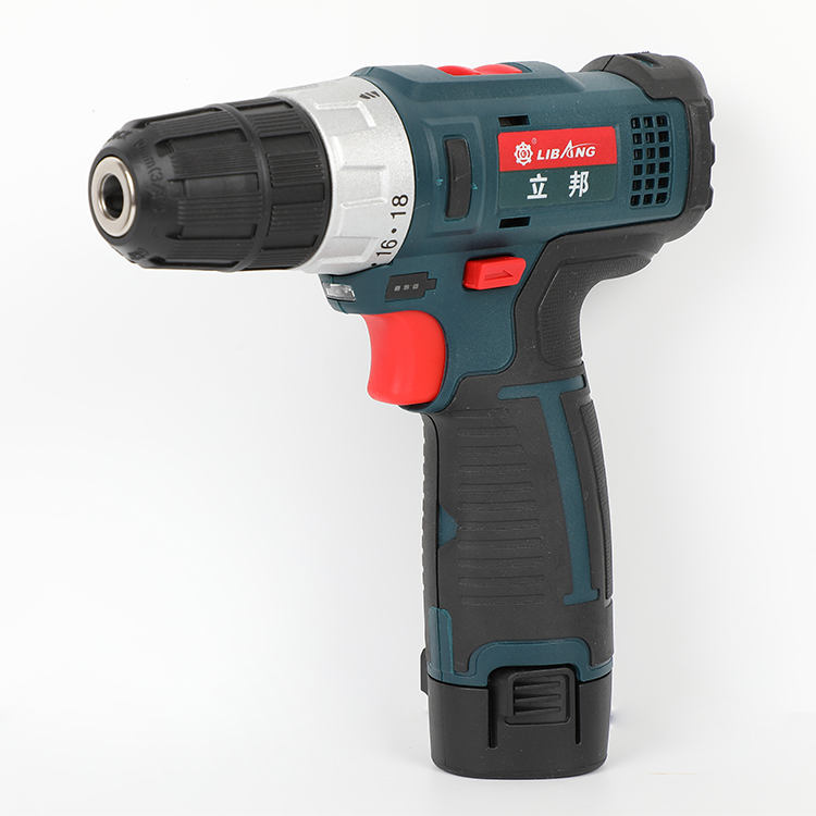 Libang 1202 lithium battery rechargeable drill hand electric drill electric screwdriver two-speed household pistol drill multi-function set