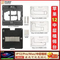 Amaoyi repair Apple 12 mid - layer Xtin Tai IP12 13 ProMax mini mid - layer positioning plate for tin steel mesh