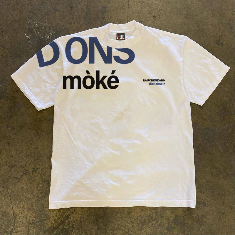 Earn Money to Buy a Sports Car. Pure Cotton 300g American-Style Shoulder Side Letter Print Design Student Short-Sleeve T-Shirt, Versatile for Men