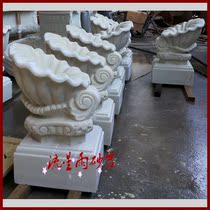 Sandstone relief shell fountain garden sandstone sculpture glass fiber reinforced plastic Fountain Hotel Villa home decoration materials