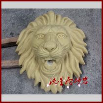 Meteor shower sandstone relief glass fiber reinforced plastic lion head spray water porch Hotel Villa home decoration materials