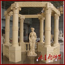 Meteor shower sandstone relief glass fiber reinforced plastic Pavilion Roman column European style column garden landscape hotel real estate decoration materials