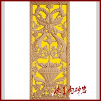 Meteor shower sandstone relief figure sculpture sandstone hollow hollow classical board background wall home decoration decoration materials