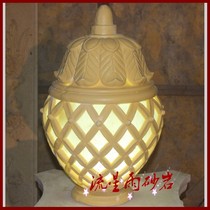  Sandstone relief hollow lamp Sandstone lamp FRP antique copper FRP hotel leisure club home decoration decoration