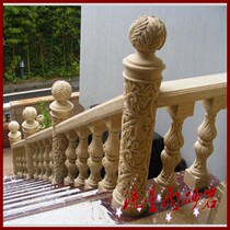 Sandstone relief glass steel sandstone column railing flower railings Real Estate Villa club home decoration materials
