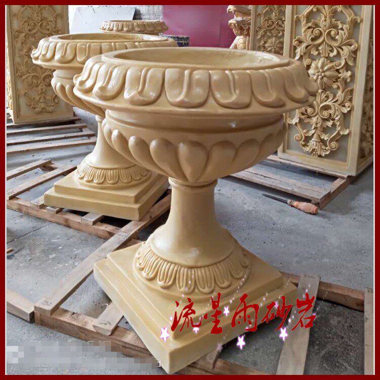 Sandstone reliefs Rome flower pots sandstone sandstone glass fiber glass fiberglass City landscaped villa Home Decoration Materials for Decorative Materials