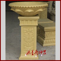 Artificial sandstone reliefs custom European style flower pot flower pots GRP resin foam cast copper city building decoration