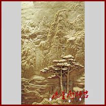  Meteor shower sandstone relief high mountains and rivers sandstone FRP background wall painting hotel villa home decoration decoration