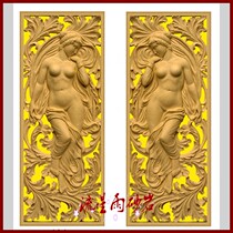  Meteor shower sandstone relief figure FRP hollow sleeping beauty sandstone background wall Hotel villa home decoration decoration