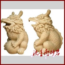 Meteor shower sandstone relief sculpture pi qiu sprinkler garden sandstone FRP Hotel Villa decoration decoration materials