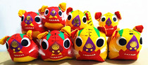 Special small cotton cloth tiger town house tiger four small tiger suit Folk crafts cloth toy ornaments