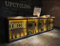 Cash register simple old counter bar reception cash register industrial wind corner company front desk