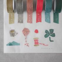 Full RMB49  | Japan saien colourful banquet fields Meiji cooperative Moka light color spot and paper adhesive tape