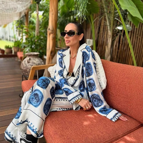 Рубашка для отдыха, штаны, европейский стиль