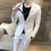 Bộ đồ vest nam phù rể mỏng phù rể váy cưới hộp đêm công sở phiên bản Hàn Quốc đẹp trai phù hợp với hai bộ thủy triều nam vest nam Suit phù hợp