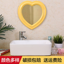 Creative kindergarten toilet mirror Childrens toilet toilet sticky wall cartoon wall hanging decorative bathroom mirror