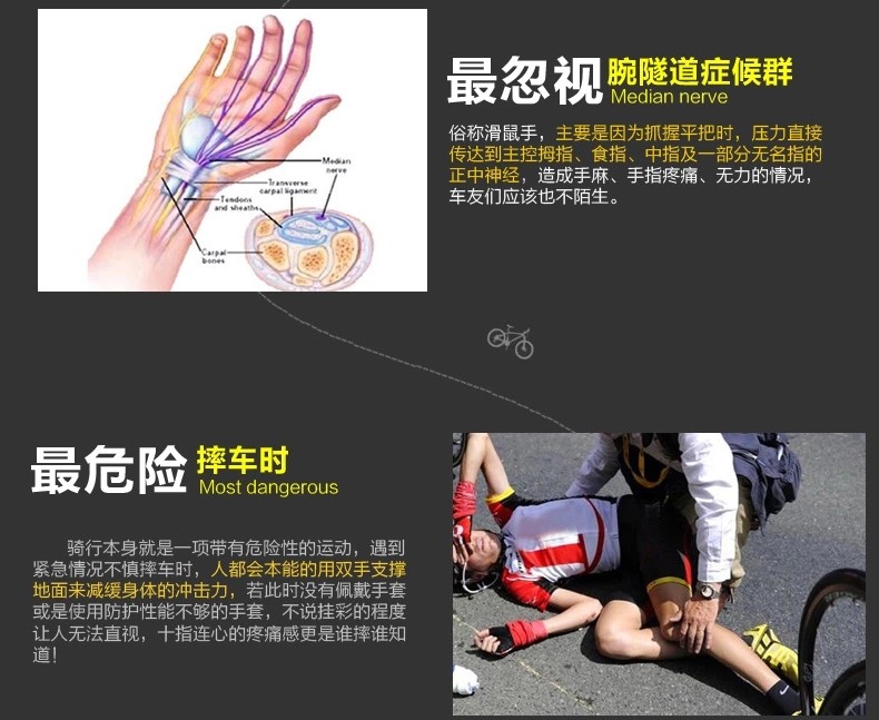 Gants de cyclisme mixte SPAKCT - Ref 2239535 Image 9