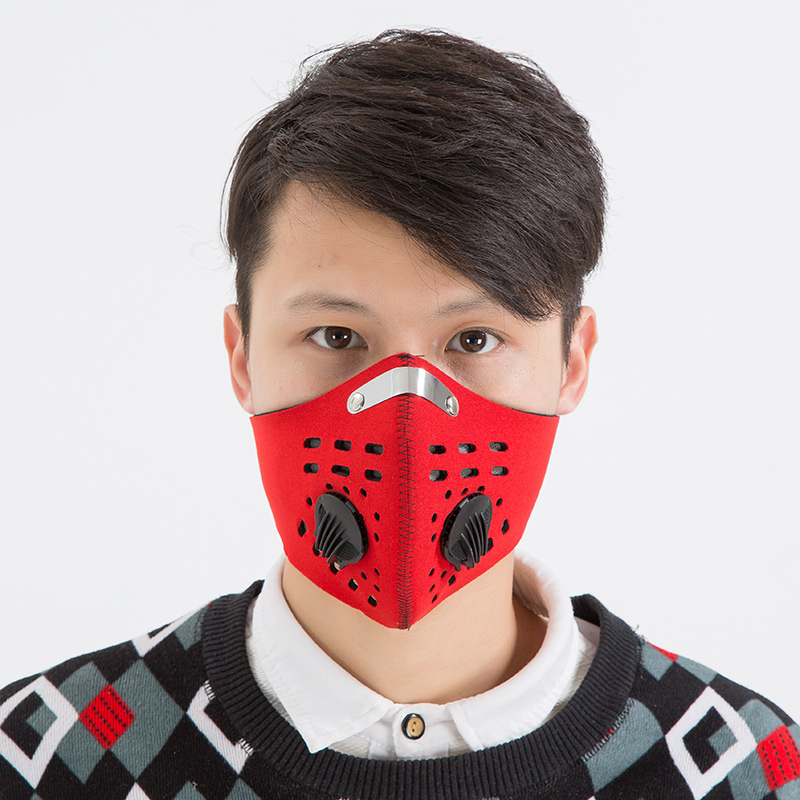 Outdoor Riding Bike Locomotive Dust Mask Activated Carbon Windproof Warm Personality Foggy Hood Mouth pm2 5