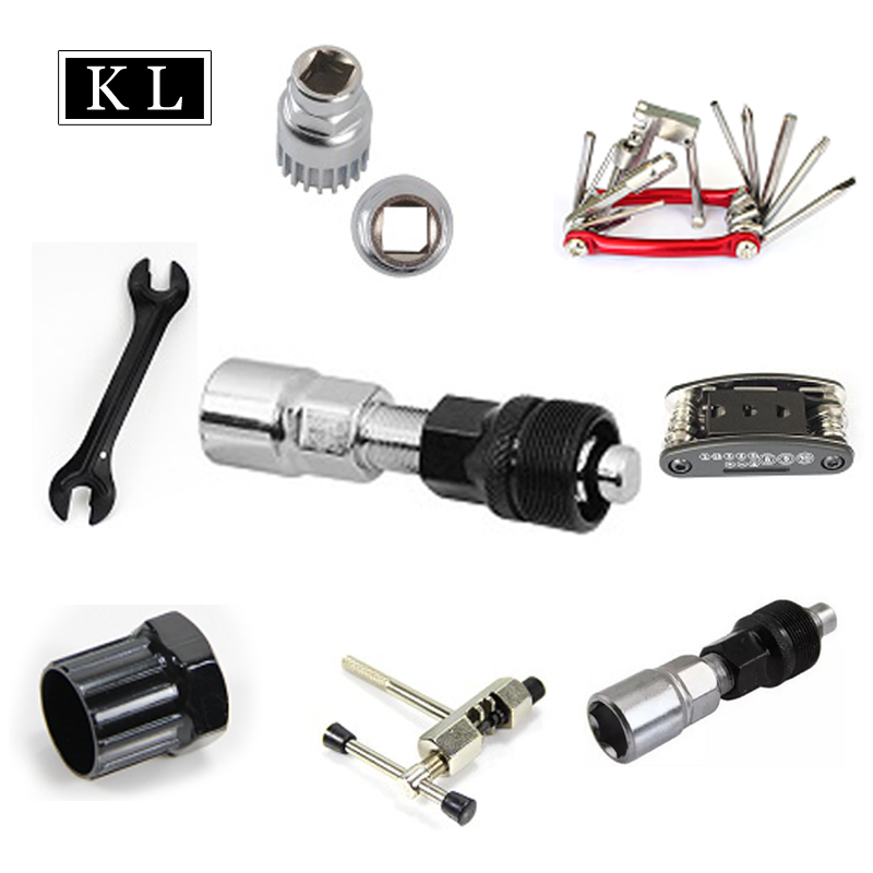 Bicycle square hole flat flour crank crank removal tool bicycle mountain car middle - shaft stretching tool