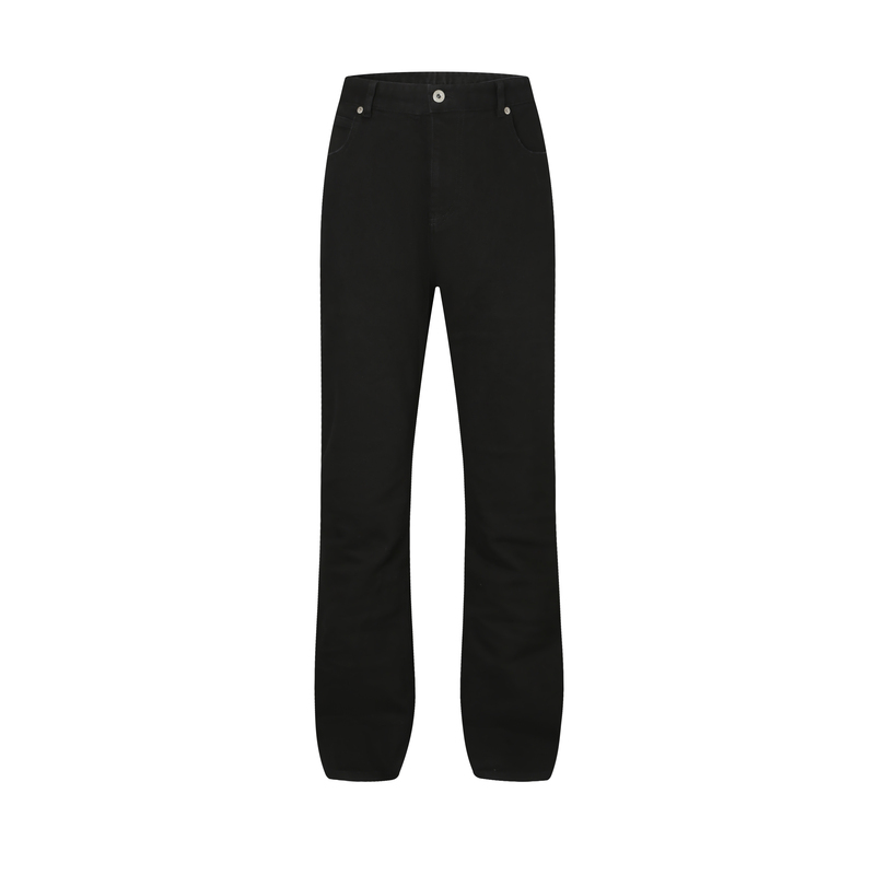Daeewooo Black Washed Vintage 517 Flared Distressed Casual Trendy High-End Versatile Jeans