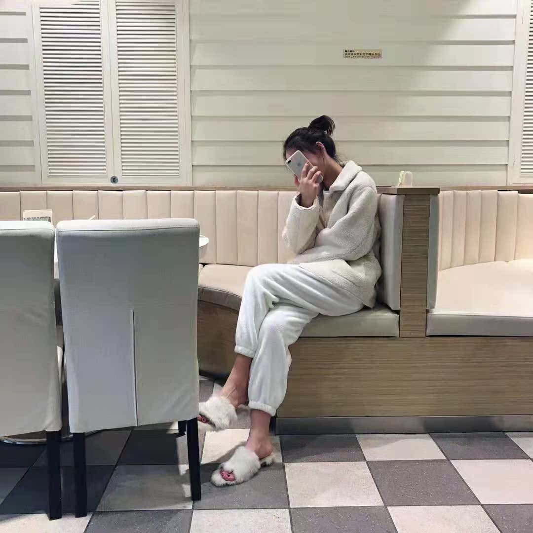 Mùa thu đông mới nhà bà lười nhà san hô nhung ấm quần ấm đơn giản cổ tích nhỏ thoải mái thả lỏng đôi ngủ quần đũi nam cao cấp