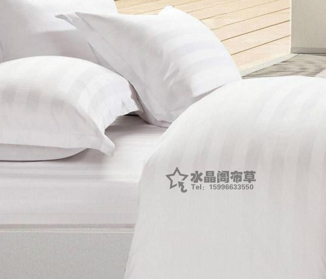 Khách sạn bộ đồ giường lanh bán buôn vải bông trắng tinh khiết dải satin dày mã hóa chăn che bán buôn chăn mền cotton