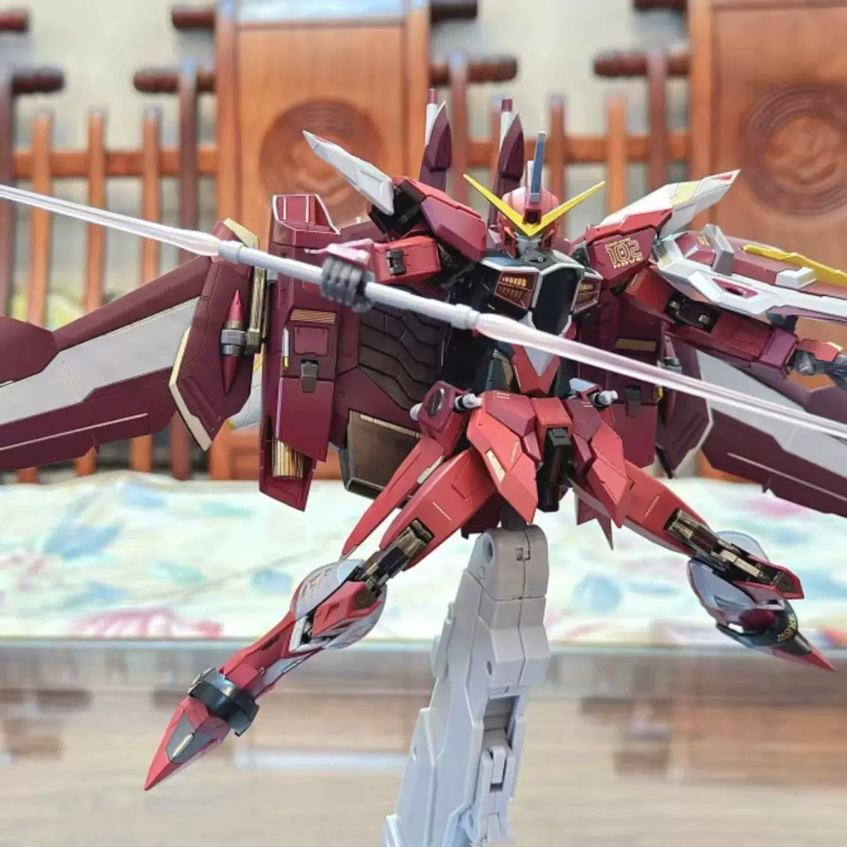 大班 8831 MG Infinite Justice Soul Limited SEED MB 1/100 Water Post Assembly Model Robot