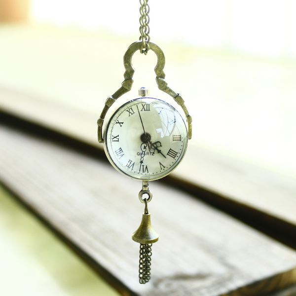 New Style Watch, Palace Retro Nostalgic Spherical Magnifying Glass Tassel Pendant Pocket Watch Long Necklace Sweater Chain Crystal Glass New Style Watch, Palace Retro Nostalgic Spherical Magnifying Glass Tassel Pendant Pocket Watch Long Necklace Sweater Chain Crystal Glass