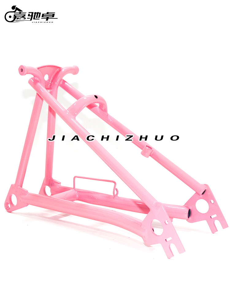 Jichi Zhuo small cloth folding bicycle titanium alloy modified rear fork rear triangle can be customized disc brake accessories