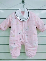 Its close autumn and winter baby 6 - 18 months warmth connea crystal fluff comfortable and soft crotch hay clothes 6910