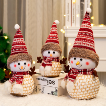 Christmas Decorations Large Number Christmas Snowman Old Man Doll Gift Shop Window Swing Piece Shop Scene Arrangement