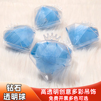 Diamond transparent ball feather hanging ball suspended ceiling decoration arrangement Creative Jewellery shop roof ceiling hanging decoration hanging decoration