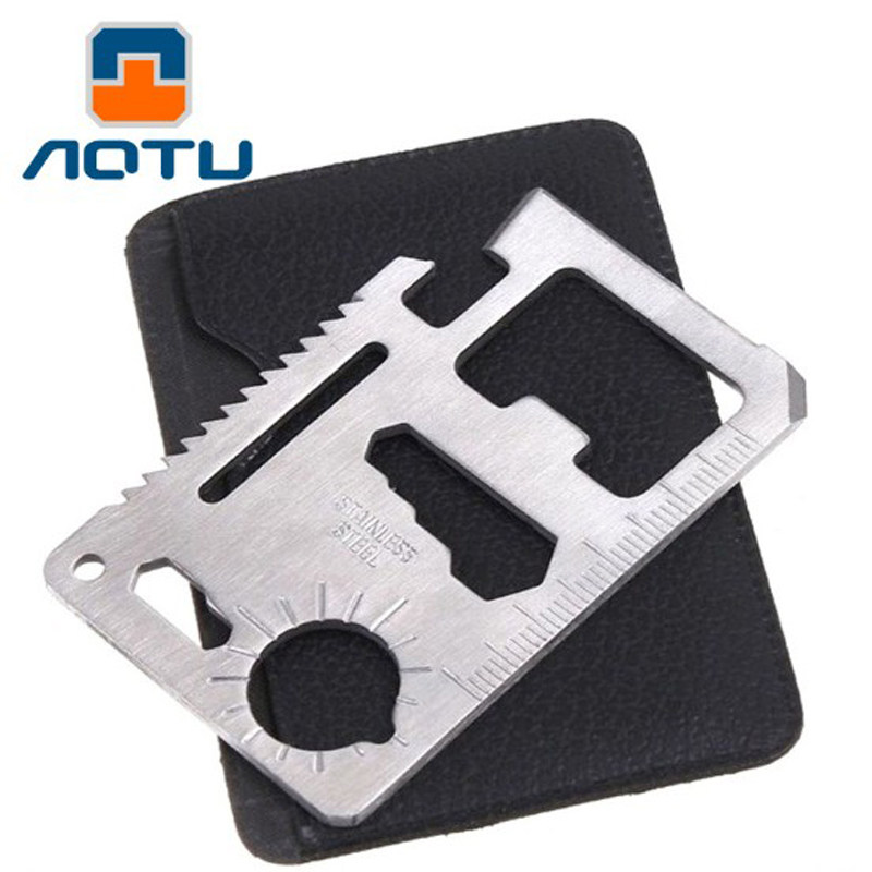 Concave and convex multi-function portable stainless steel tool card Saber card universal card life-saving card AT7588