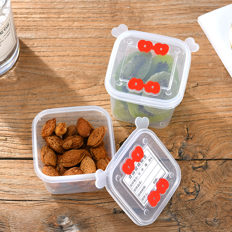 Kindergarten food sample box with labeled restaurant cafeteria school plastic PP multi-grade fresh box supermarket try eating